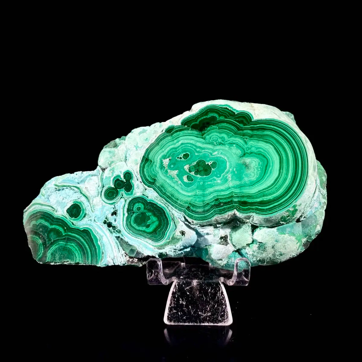 Natural Chrysocolla Crystal Specimen on Matrix | Rare Copper Silicate Mineral | Vibrant Blue-Green Mineral Collection Piece | 750 g | 13.5*8*3.5 cm