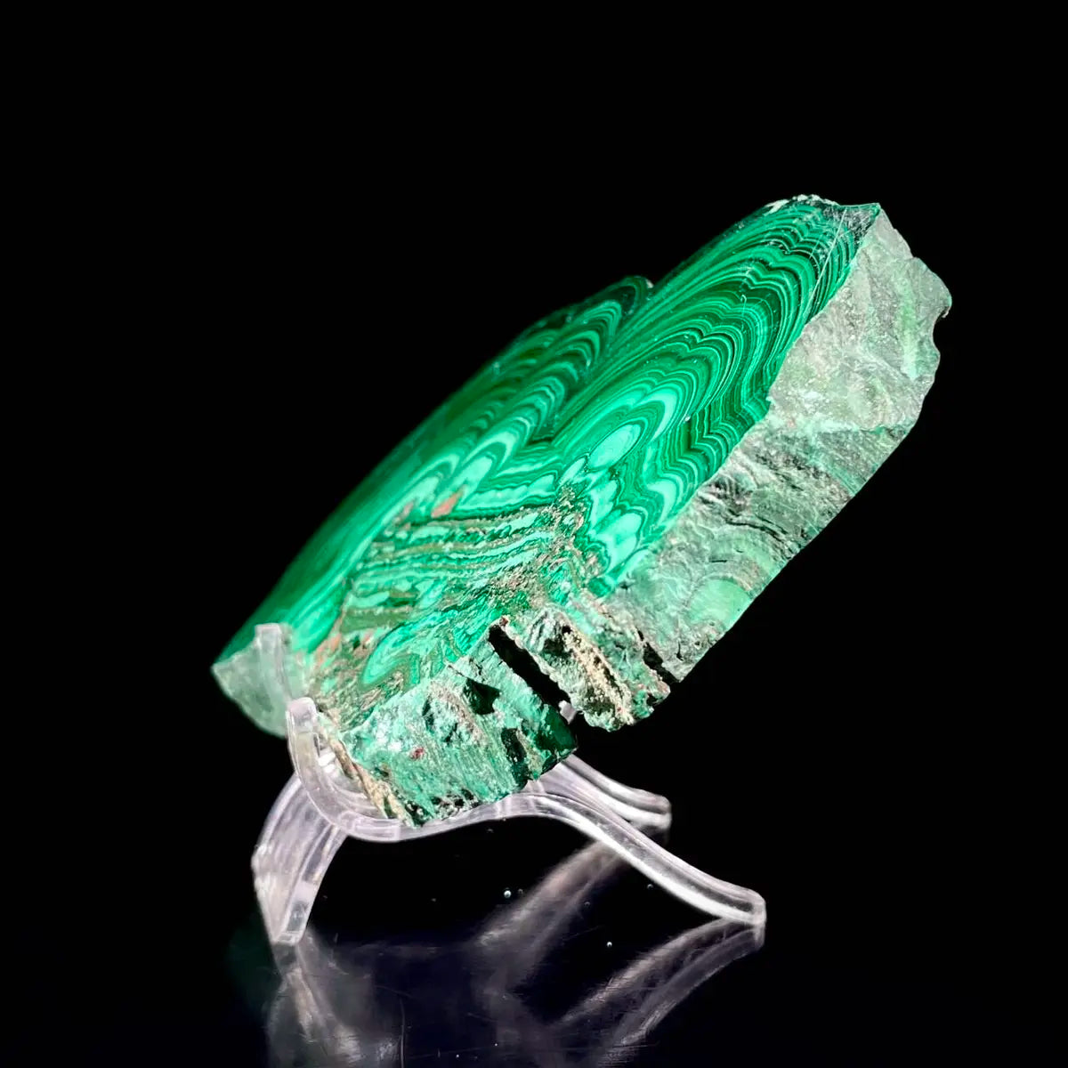 Natural Chrysocolla Crystal Specimen on Matrix | Rare Copper Silicate Mineral | Vibrant Blue-Green Mineral Collection Piece | 560 g | 11.5*7.5*1.5 cm