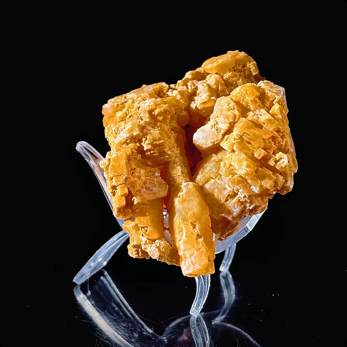 HuNan yellow calcite| Natural Calcite Mineral Specimen from China | 350 g | 10*7*7.5 cm