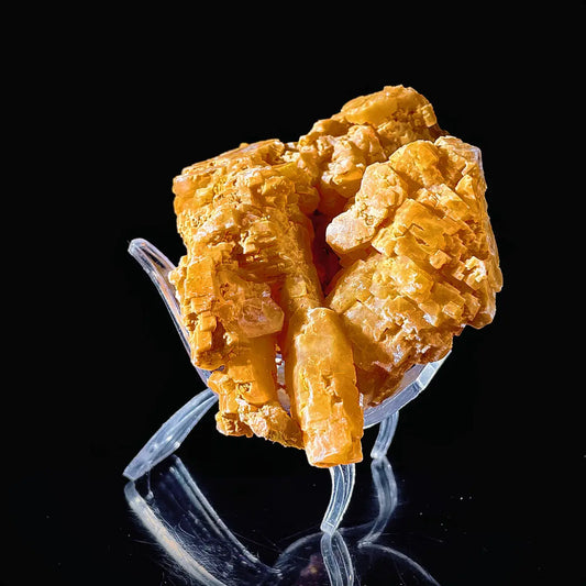 A888-HuNan yellow calcite| Natural Calcite Mineral Specimen from China | 350 g | 10*7*7.5 cm