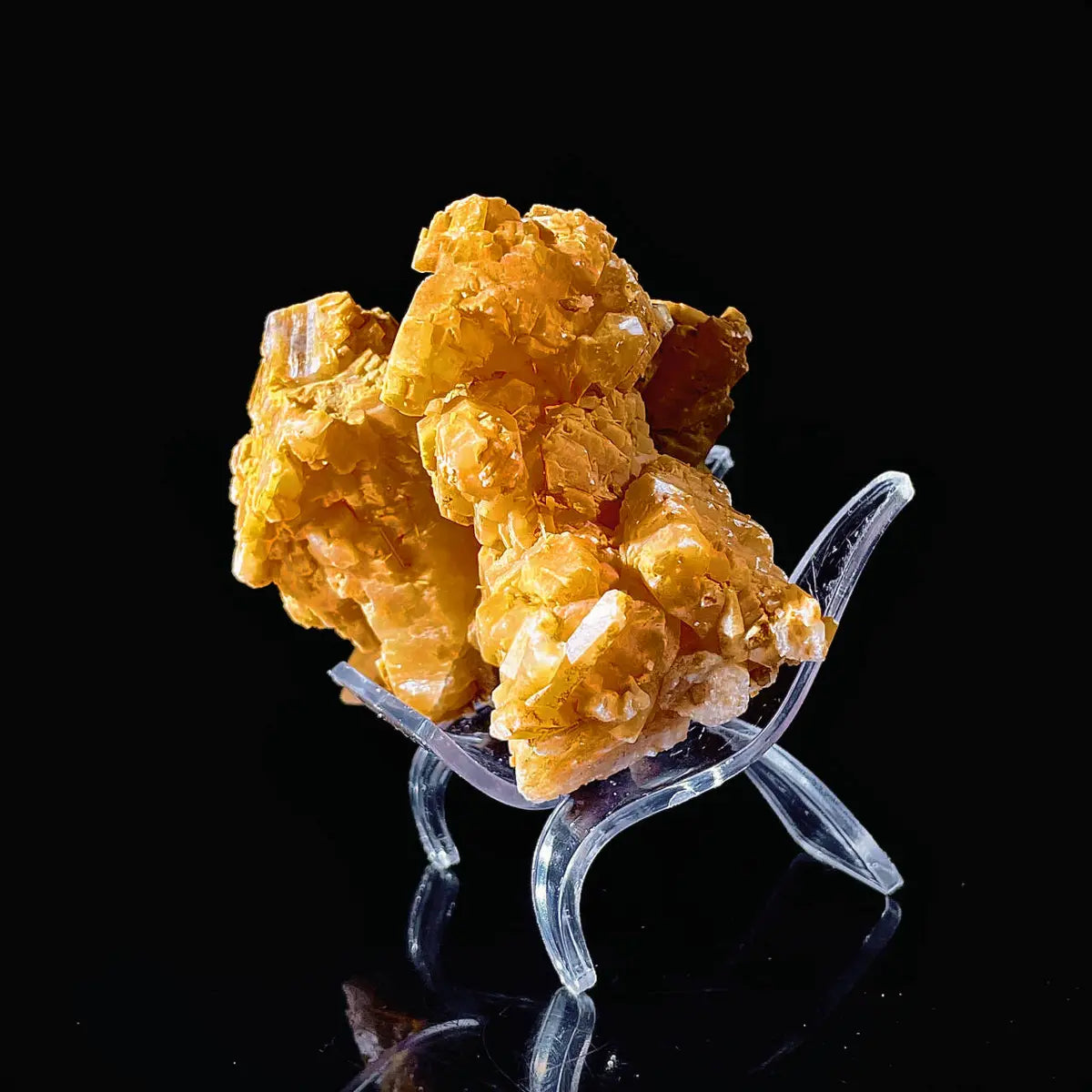 HuNan yellow calcite| Natural Calcite Mineral Specimen from China | 350 g | 10*7*7.5 cm