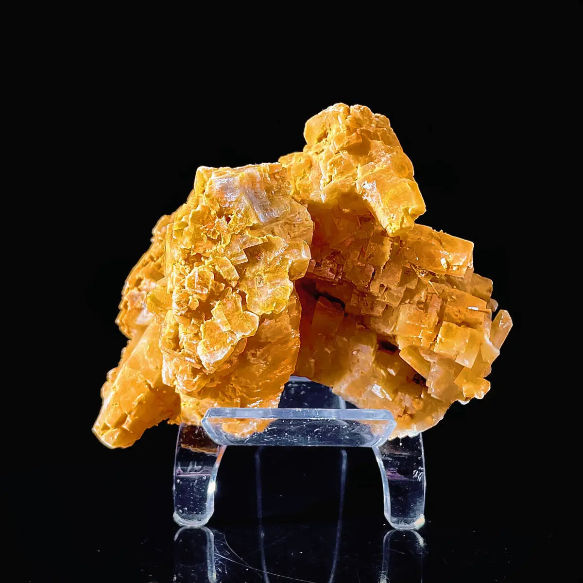 HuNan yellow calcite| Natural Calcite Mineral Specimen from China | 350 g | 10*7*7.5 cm