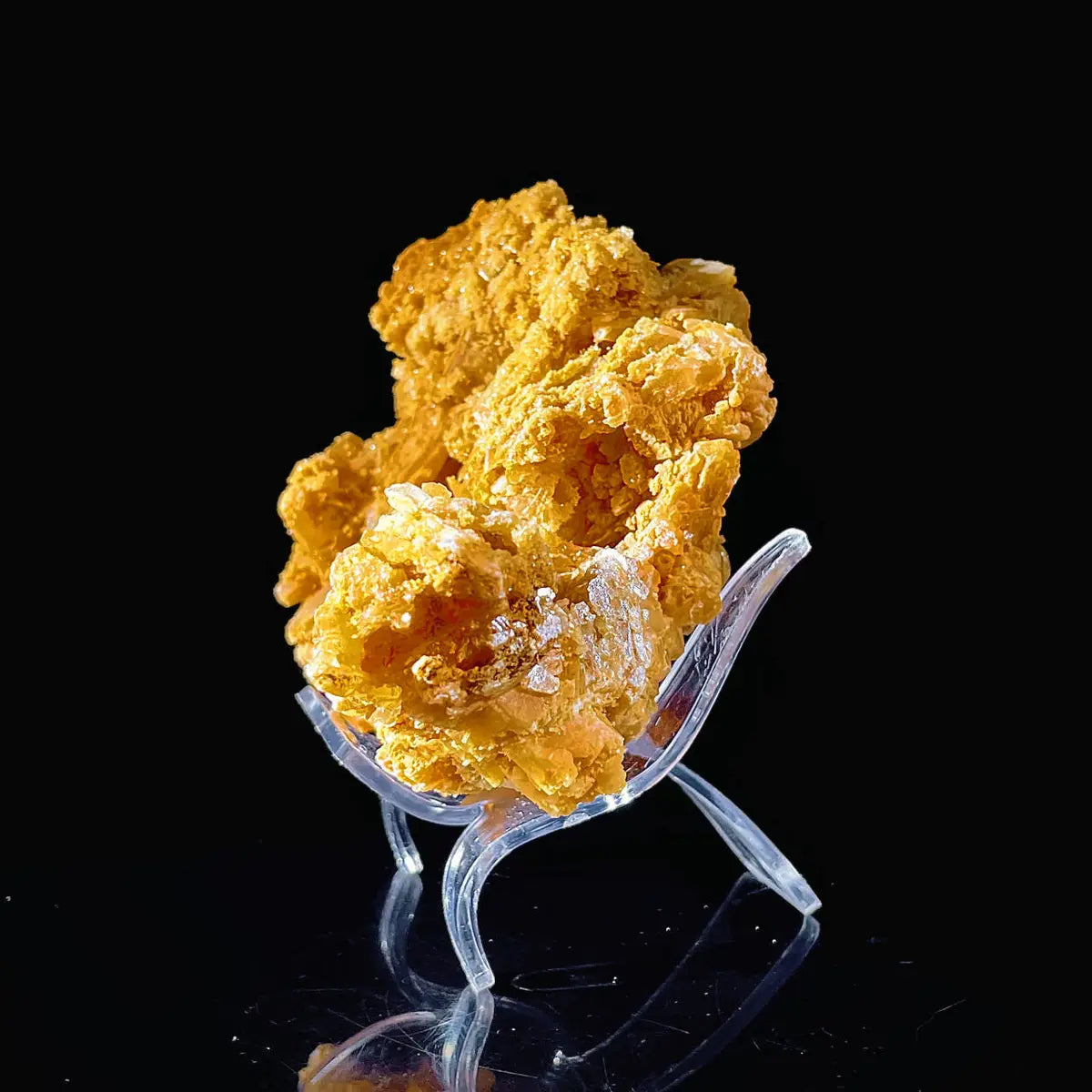 HuNan yellow calcite| Natural Calcite Mineral Specimen from China | 410 g | 13.5*9.5*6 cm