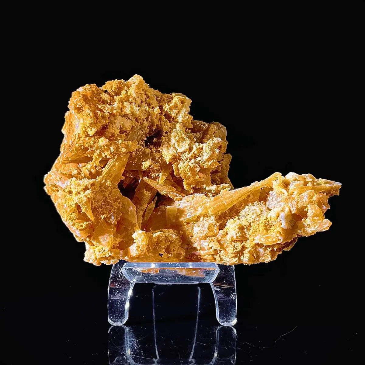 HuNan yellow calcite| Natural Calcite Mineral Specimen from China | 410 g | 13.5*9.5*6 cm
