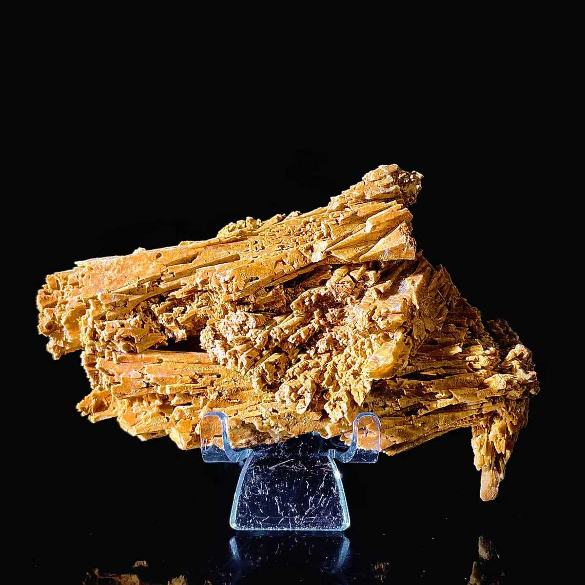 HuNan yellow calcite| Natural Calcite Mineral Specimen from China | 270 g | 13*8.5*4 cm