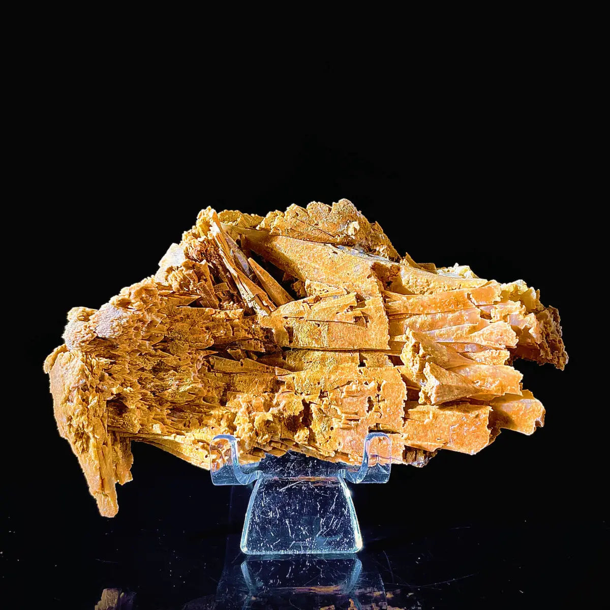 HuNan yellow calcite| Natural Calcite Mineral Specimen from China | 270 g | 13*8.5*4 cm
