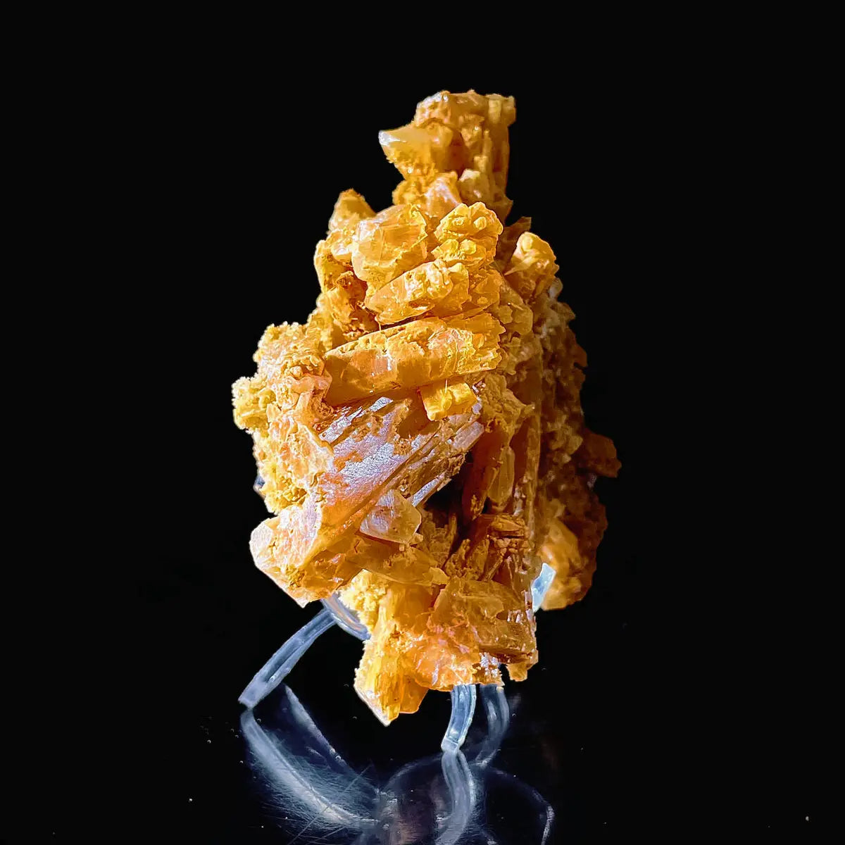 HuNan yellow calcite| Natural Calcite Mineral Specimen from China | 430 g | 12.5*11.5*6 cm
