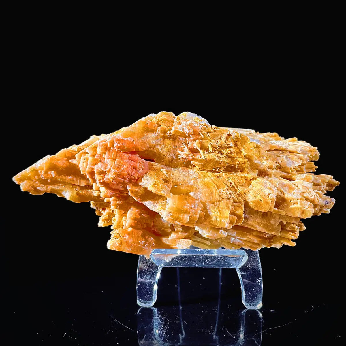 HuNan yellow calcite| Natural Calcite Mineral Specimen from China | 520 g | 15*8*6 cm