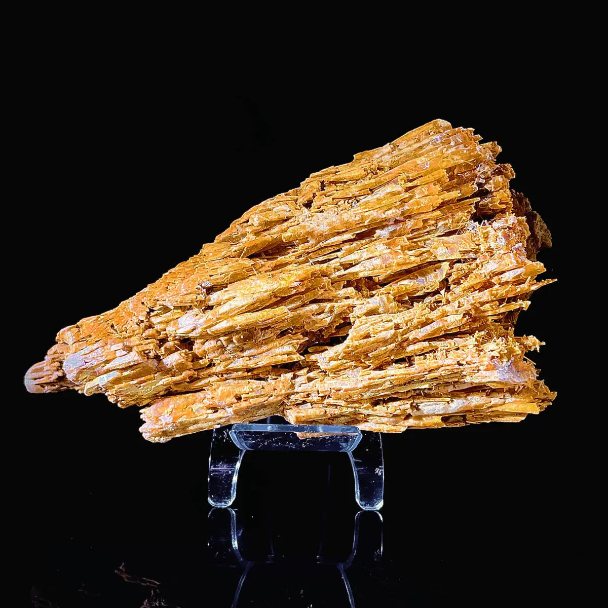 HuNan yellow calcite| Natural Calcite Mineral Specimen from China | 750 g | 19.5*10*6.5 cm
