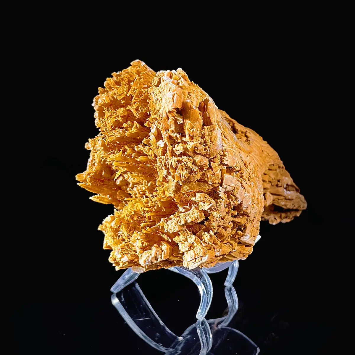 HuNan yellow calcite| Natural Calcite Mineral Specimen from China | 750 g | 19.5*10*6.5 cm
