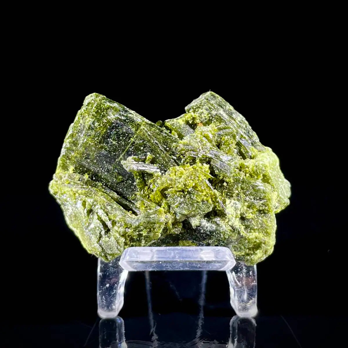Natural Green Epidote& Tourmaline Specimen |Madagascar | 50 g | 4.5*3.5*2.5 cm