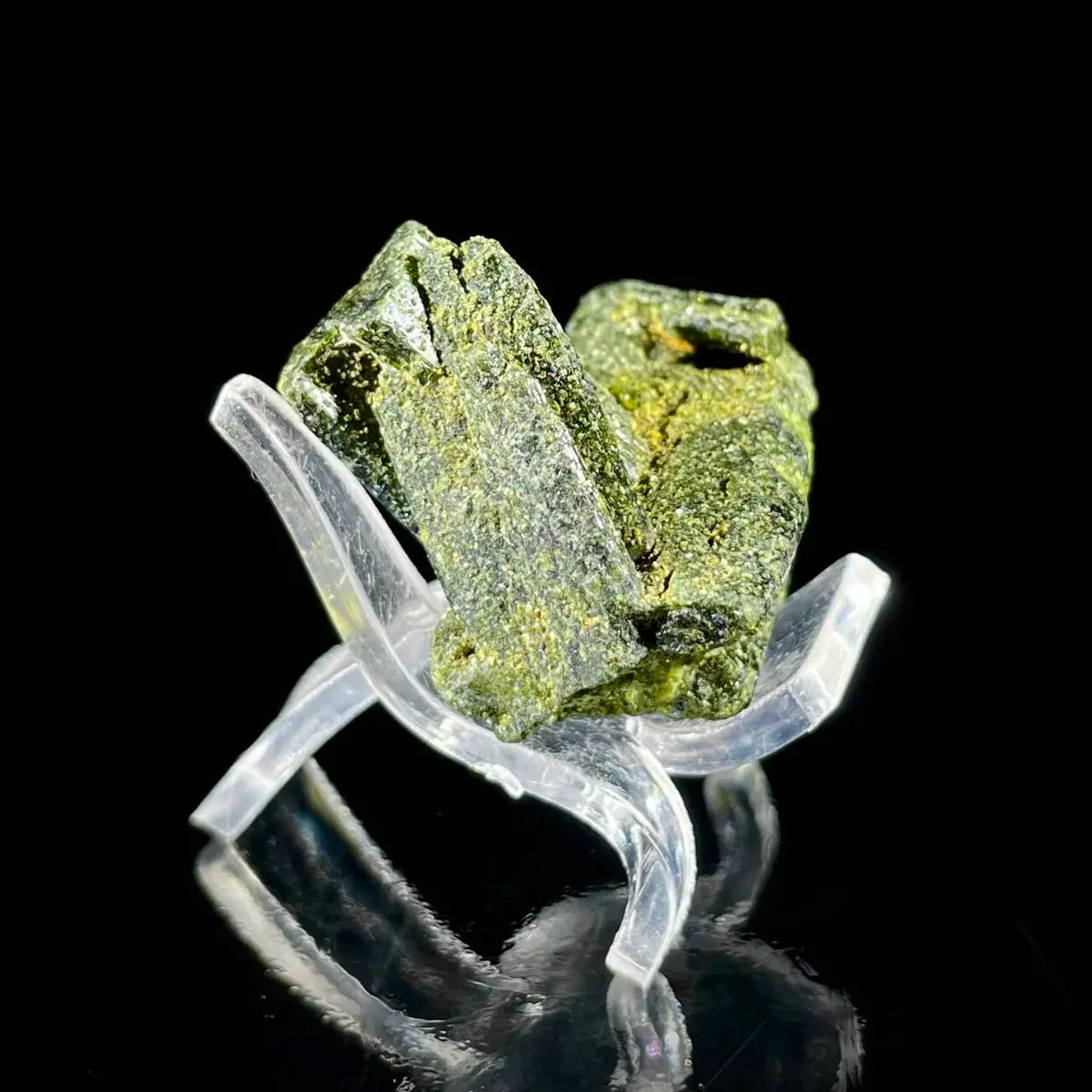 Natural Green Epidote& Tourmaline Specimen |Madagascar | 280 g | 4*3*2 cm