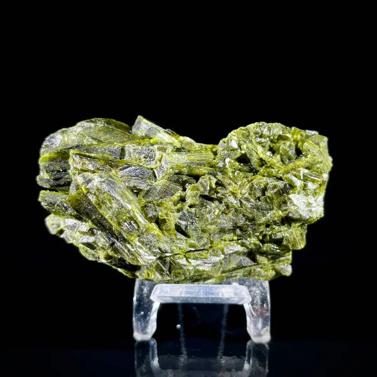 Natural Green Epidote& Tourmaline Specimen |Madagascar | 74 g | 6*3.5*3 cm