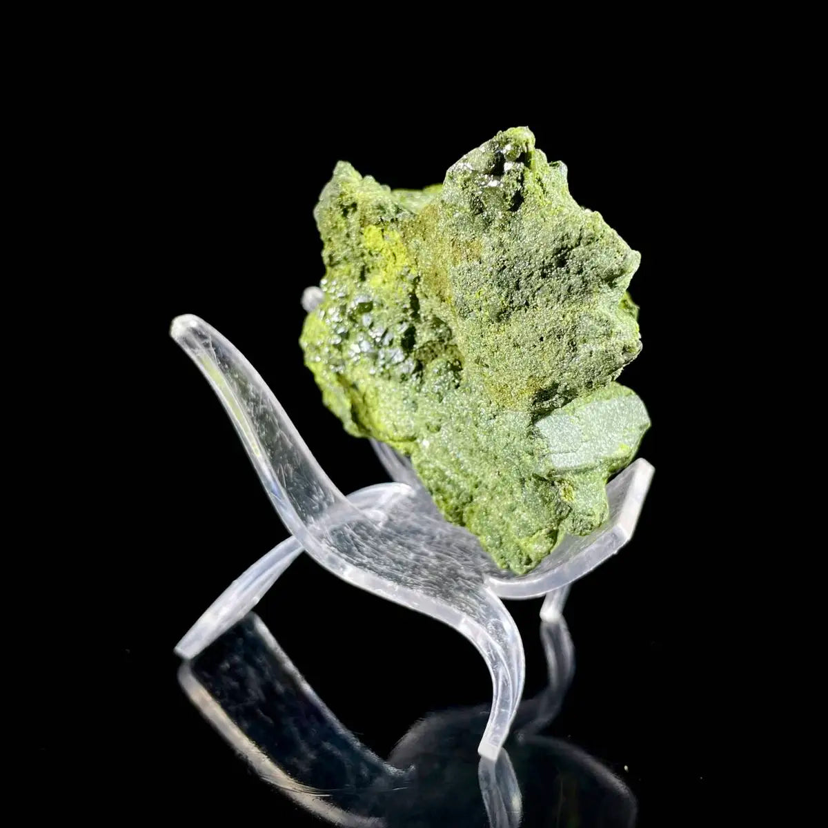 Natural Green Epidote& Tourmaline Specimen |Madagascar | 310 g | 6.5*6.5*5.5 cm