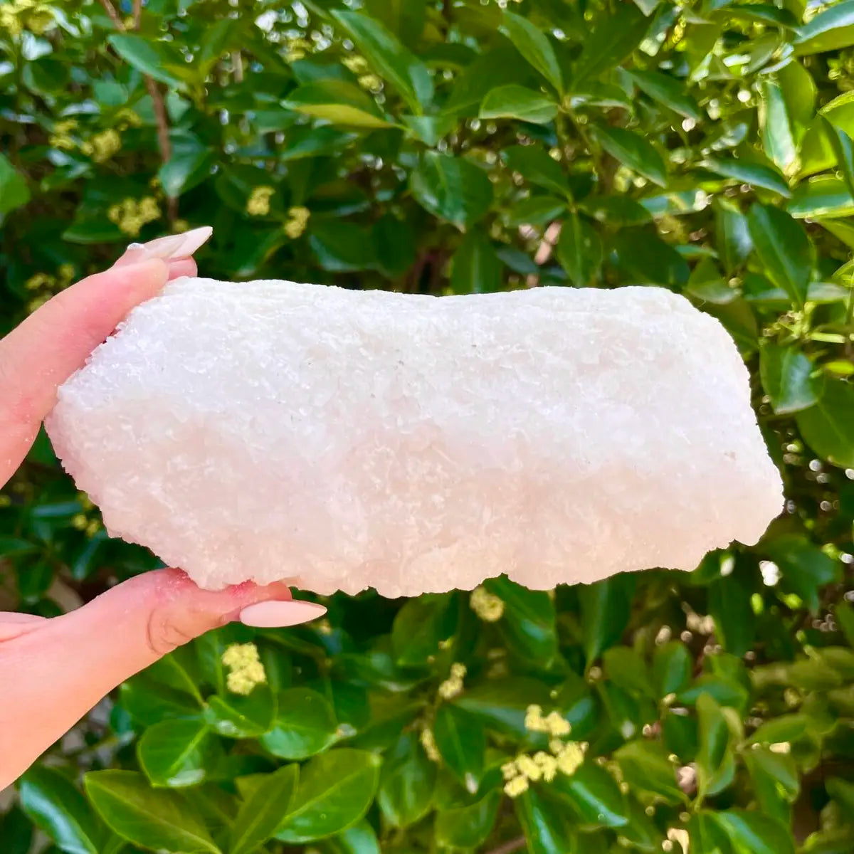 American Light Pink Halite Crystal Cluster | Natural Pink Salt Mineral Specimen from USA | 450 g | 15*6*5 cm