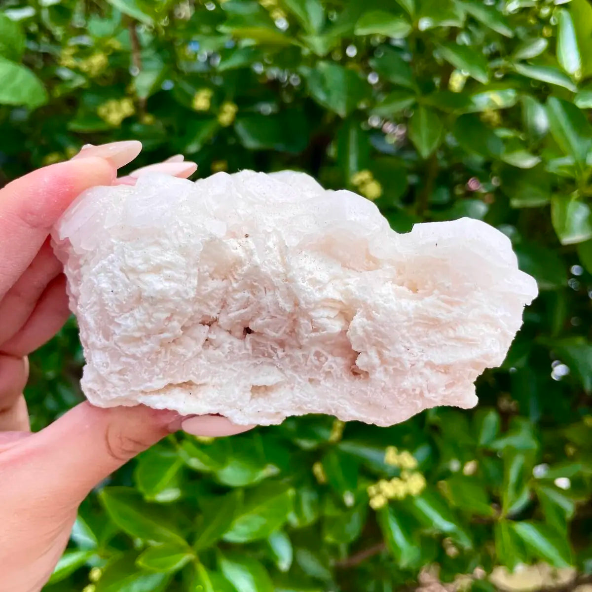 American Light Pink Halite Crystal Cluster | Natural Pink Salt Mineral Specimen from USA | 290 g | 8*11*5 cm