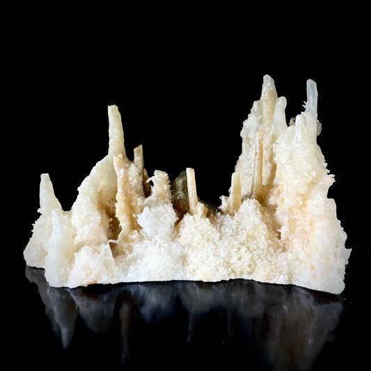 A929-Natural Yunnan Stalactite Calcite Crystal Formation on Matrix | Rare Cave Mineral Specimen | Mineral Collection | 2500 g | 25*13*15 cm