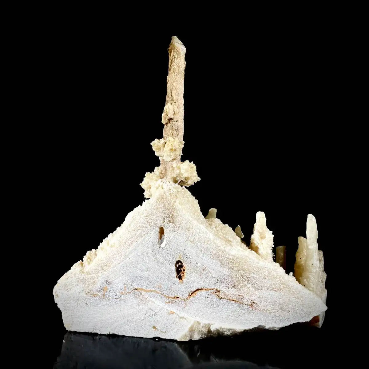 Natural Yunnan Stalactite Calcite Crystal Formation on Matrix | Rare Cave Mineral Specimen | Mineral Collection | 1720 g | 21*21*10 cm
