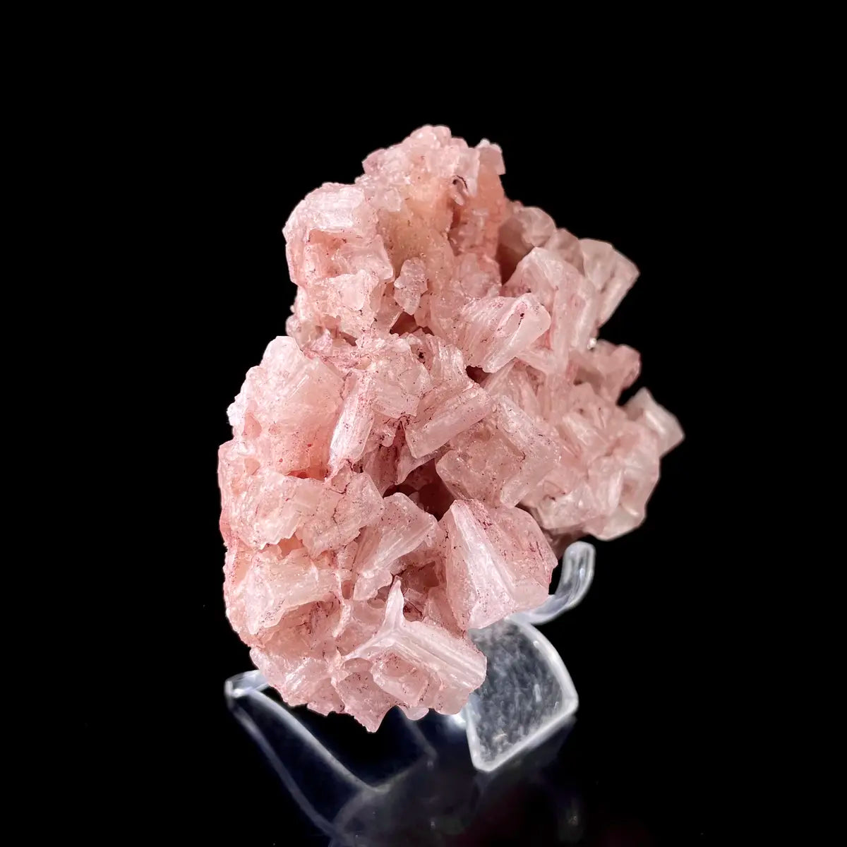 Pink Halite | Natural Bladed Halite Mineral Specimen | Rose-Form Crystal Formation | 220 g | 10.5*8*4.5 cm