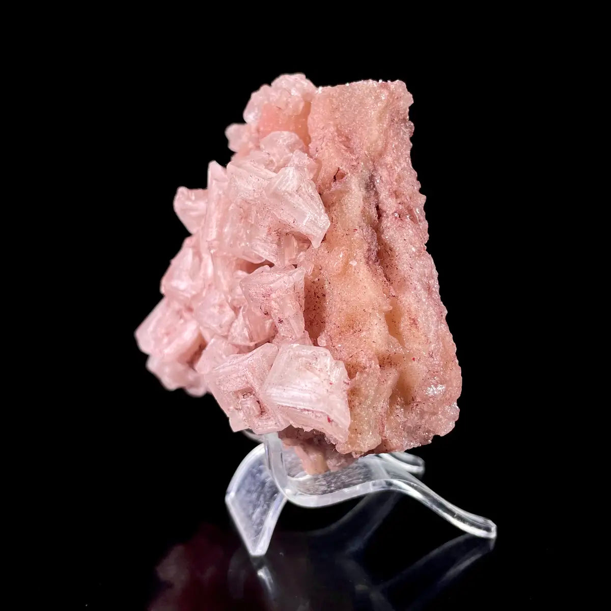 Pink Halite | Natural Bladed Halite Mineral Specimen | Rose-Form Crystal Formation | 220 g | 10.5*8*4.5 cm