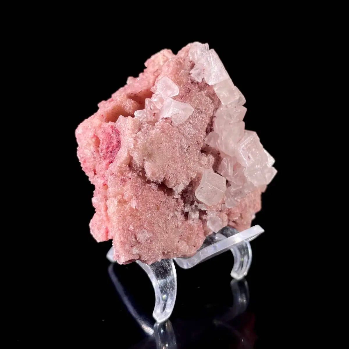 Pink Halite | Natural Bladed Halite Mineral Specimen | Rose-Form Crystal Formation | 110 g | 7*7*3.5 cm