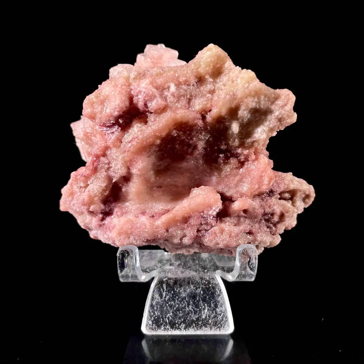 Pink Halite | Natural Bladed Halite Mineral Specimen | Rose-Form Crystal Formation | 170 g | 8.5*7.5*6 cm