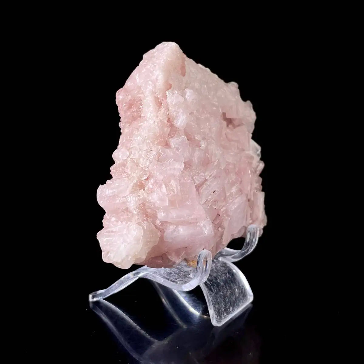 Pink Halite | Natural Bladed Halite Mineral Specimen | Rose-Form Crystal Formation | 200 g | 10*9.5*3.5 cm