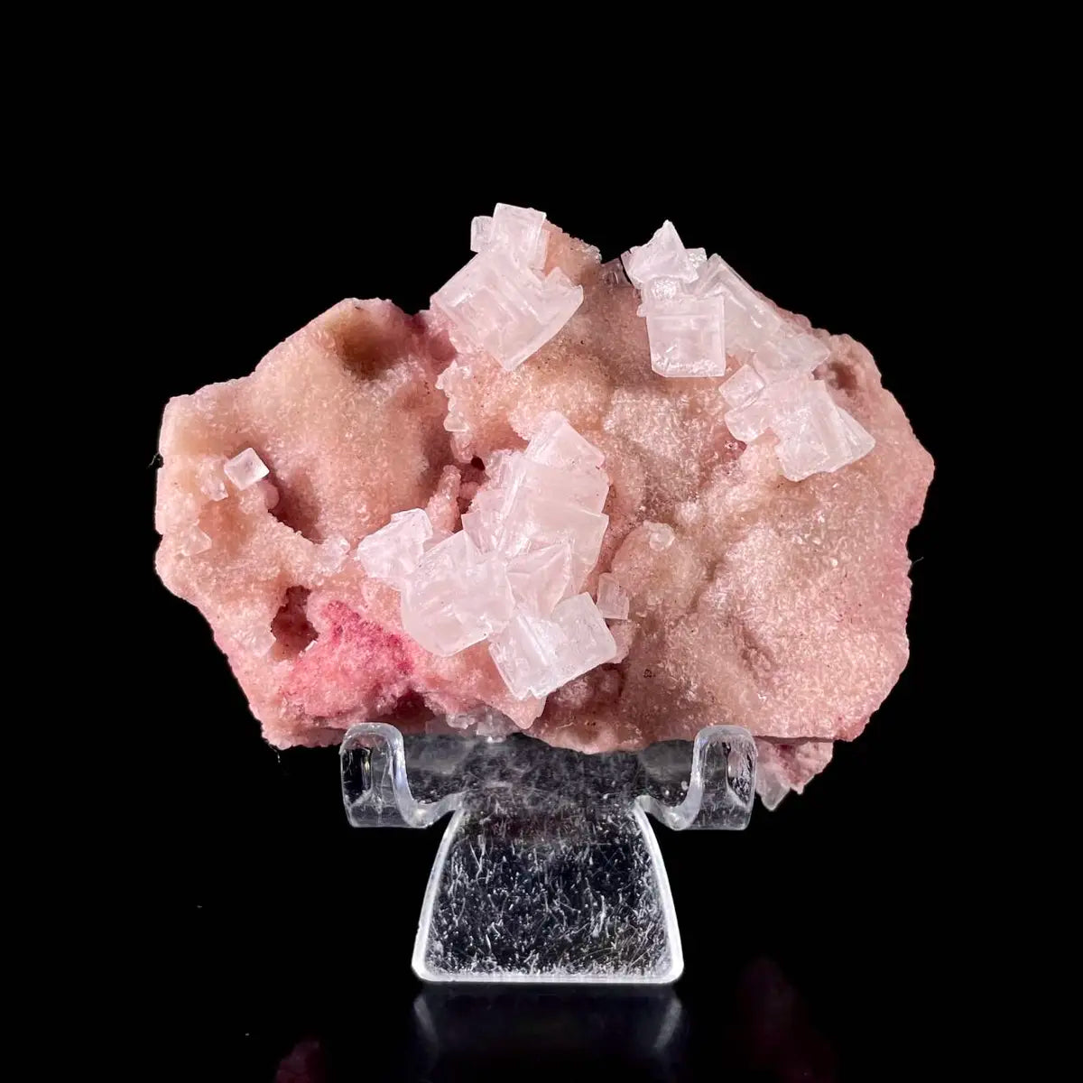 Pink Halite | Natural Bladed Halite Mineral Specimen | Rose-Form Crystal Formation | 110 g | 9*6*4 cm