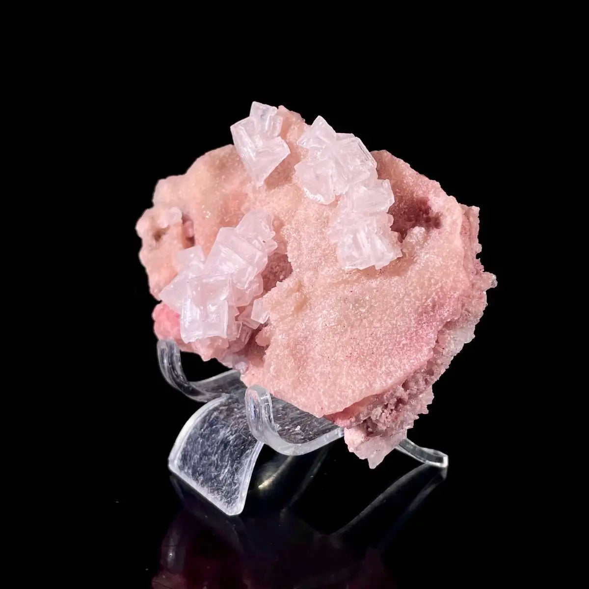 Pink Halite | Natural Bladed Halite Mineral Specimen | Rose-Form Crystal Formation | 110 g | 9*6*4 cm