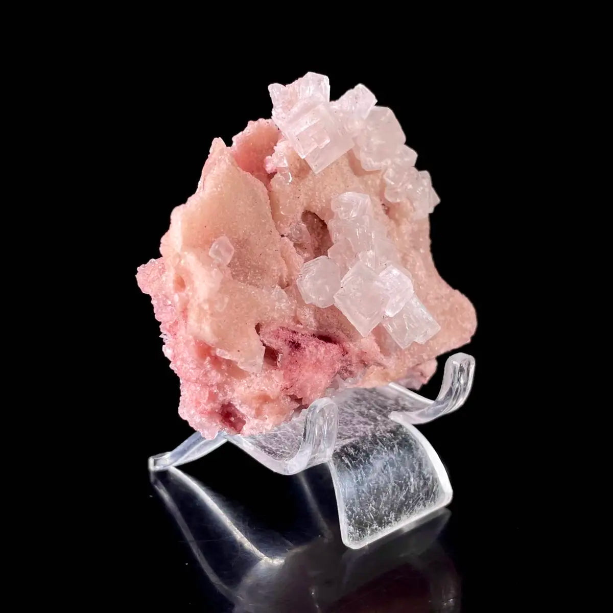 Pink Halite | Natural Bladed Halite Mineral Specimen | Rose-Form Crystal Formation | 110 g | 9*6*4 cm