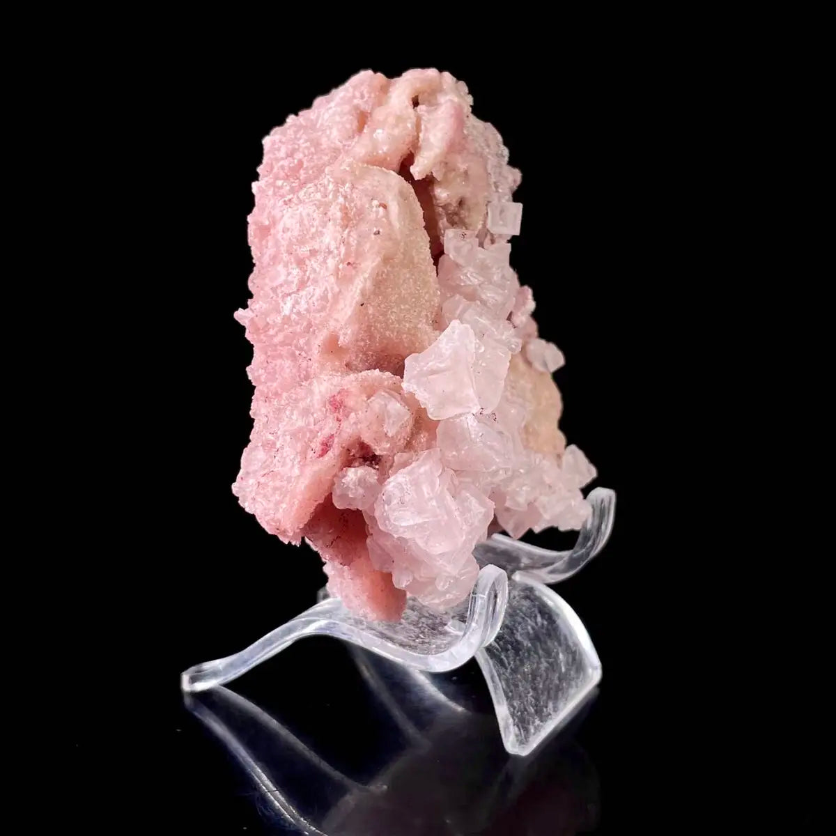 Pink Halite | Natural Bladed Halite Mineral Specimen | Rose-Form Crystal Formation | 140 g | 8.5*8*3 cm