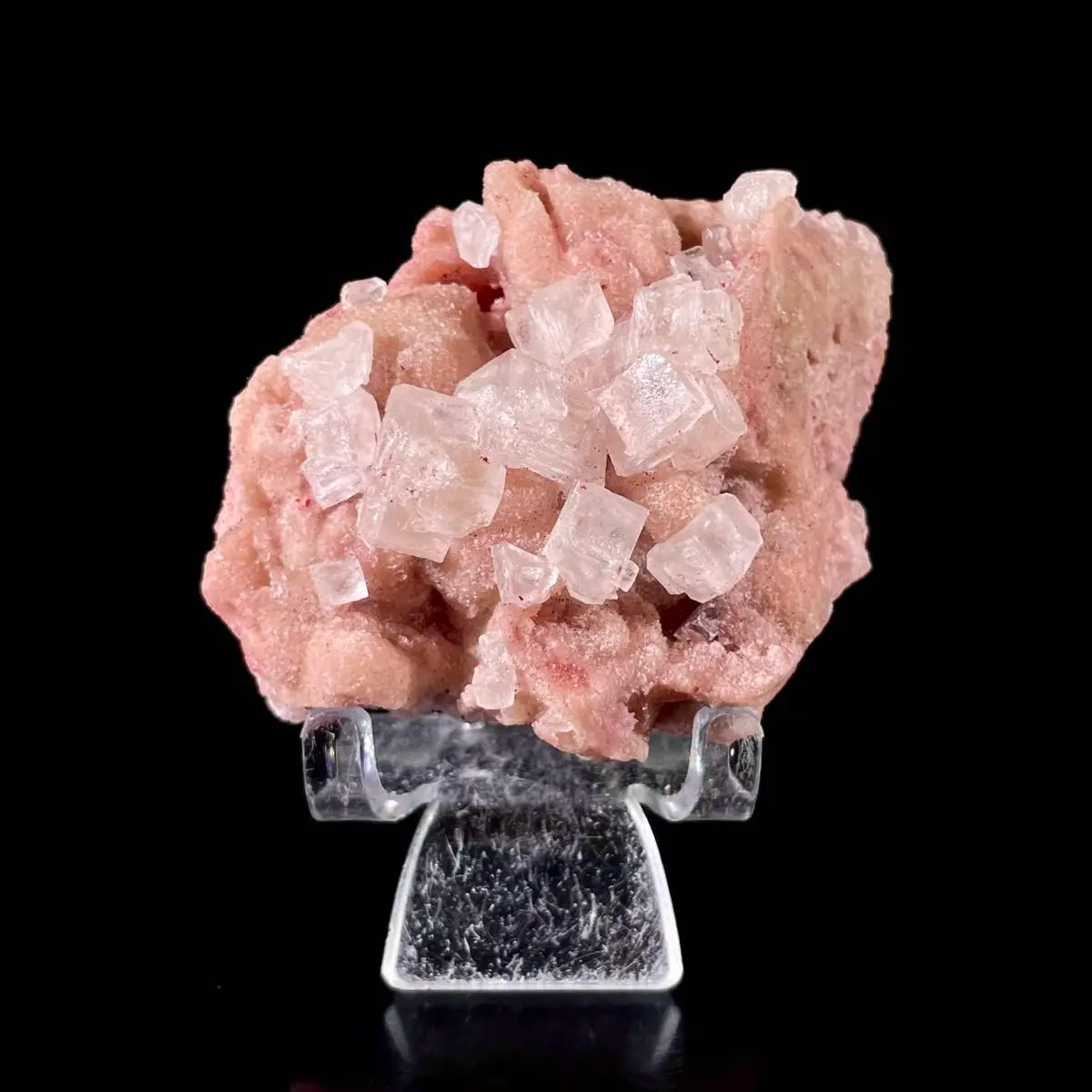 Pink Halite | Natural Bladed Halite Mineral Specimen | Rose-Form Crystal Formation | 130 g | 8*6*4 cm