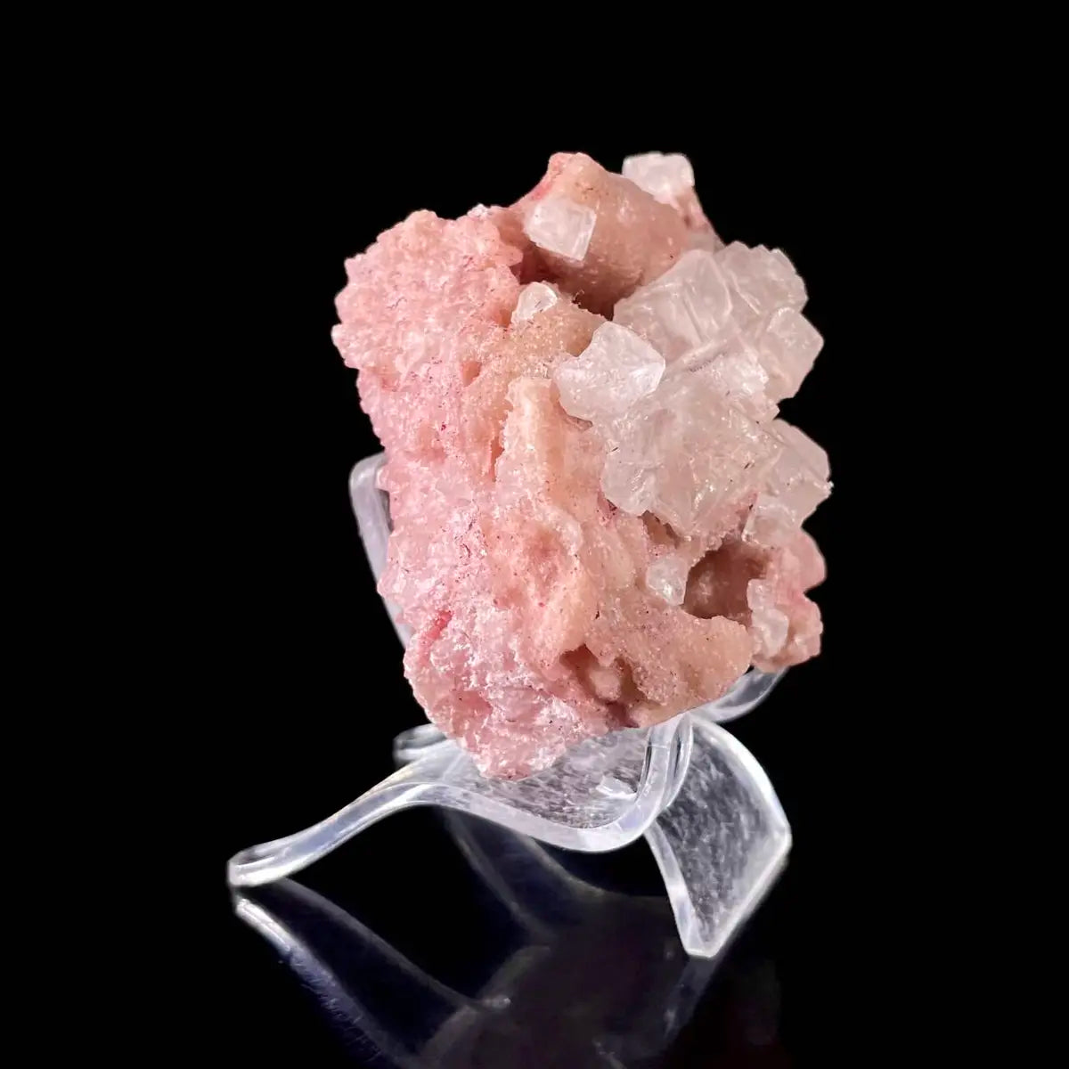 Pink Halite | Natural Bladed Halite Mineral Specimen | Rose-Form Crystal Formation | 130 g | 8*6*4 cm