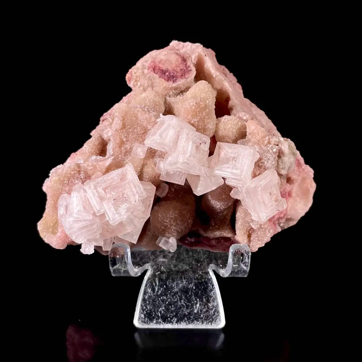 Pink Halite | Natural Bladed Halite Mineral Specimen | Rose-Form Crystal Formation | 150 g | 9*7*4.5 cm