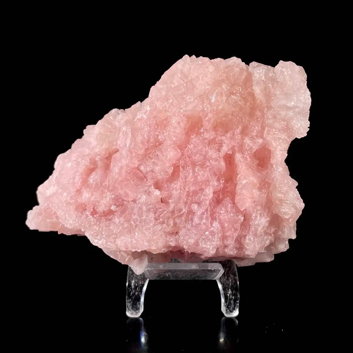 Pink Halite | Natural Bladed Halite Mineral Specimen | Rose-Form Crystal Formation | 340 g | 12*9*6 cm