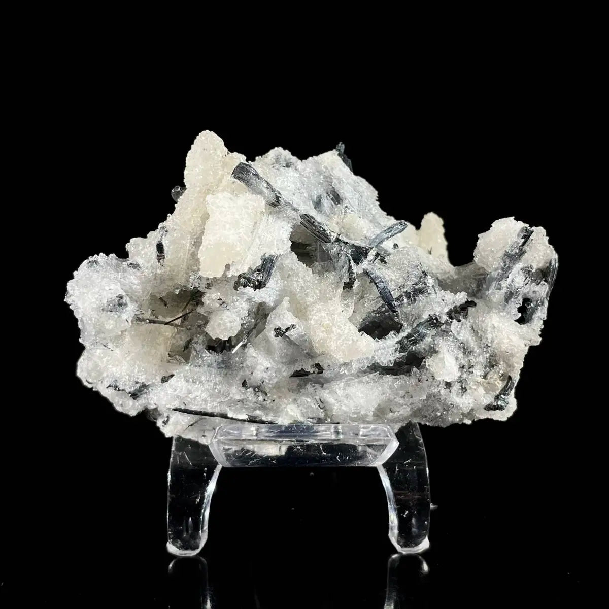 Stibnite with Sphalerite Association Crystal Cluster | Natural Sulfide Mineral Specimen from Guizhou, China | 94 g | 8*5.5*4 cm
