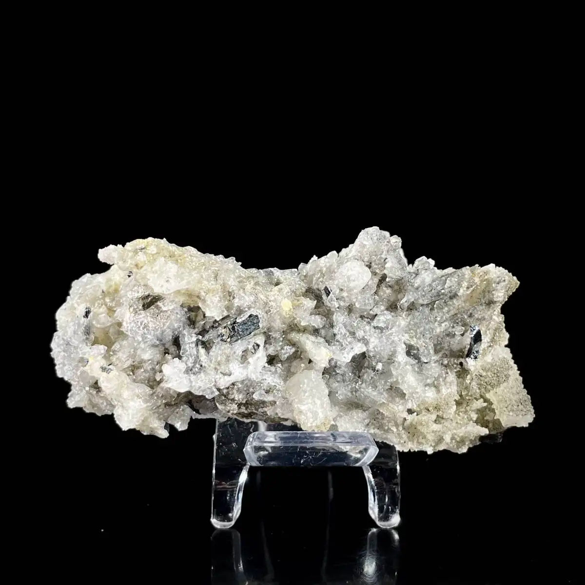 Stibnite with Sphalerite Association Crystal Cluster | Natural Sulfide Mineral Specimen from Guizhou, China | 65 g | 7.5*3*3.5 cm