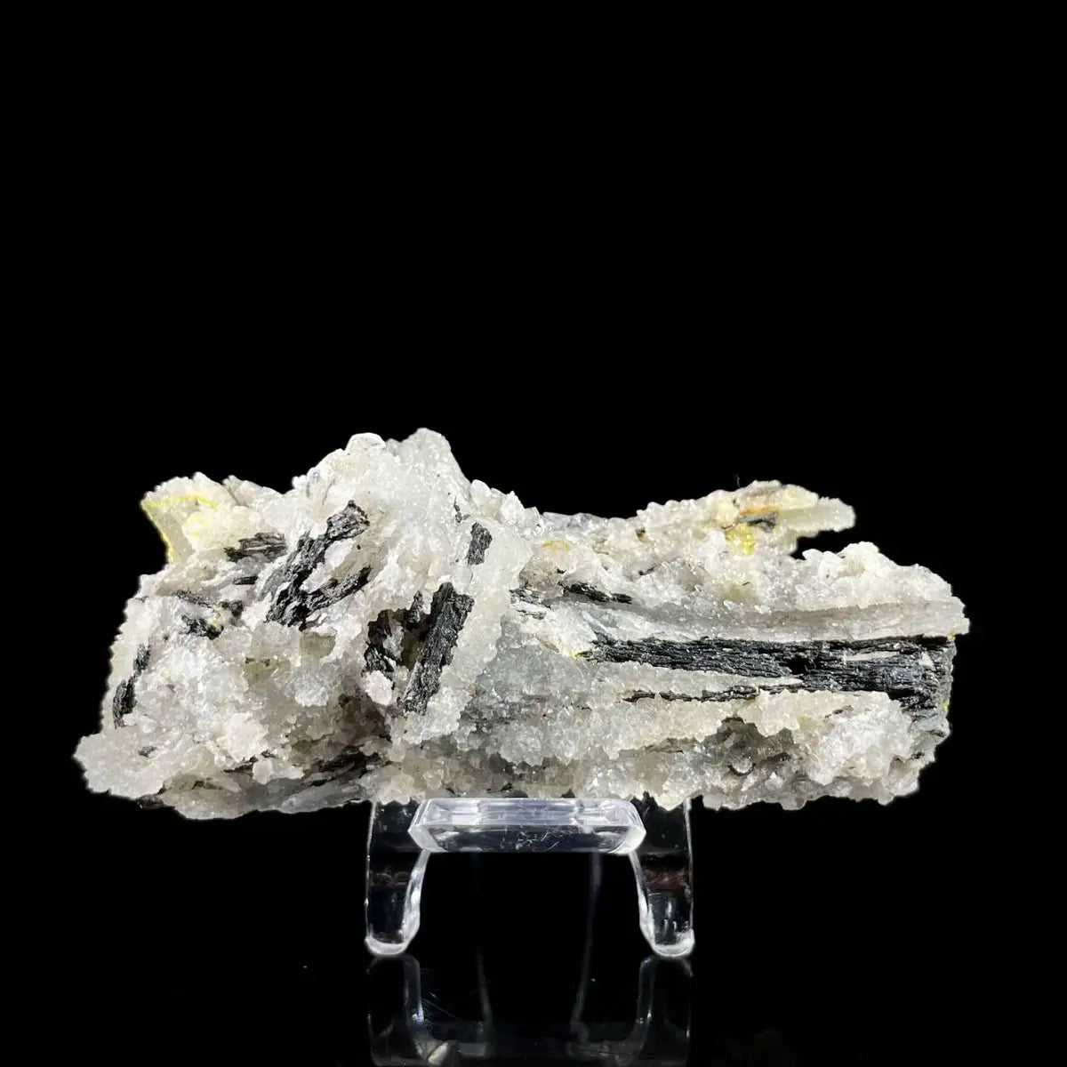 Stibnite with Sphalerite Association Crystal Cluster | Natural Sulfide Mineral Specimen from Guizhou, China | 65 g | 7.5*3*3.5 cm