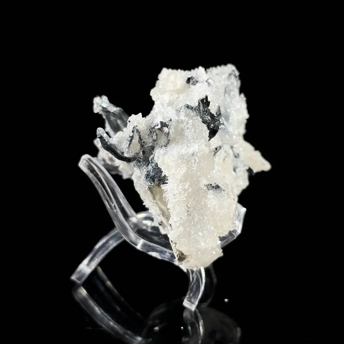Stibnite with Sphalerite Association Crystal Cluster | Natural Sulfide Mineral Specimen from Guizhou, China | 35 g | 6*4*3.5 cm