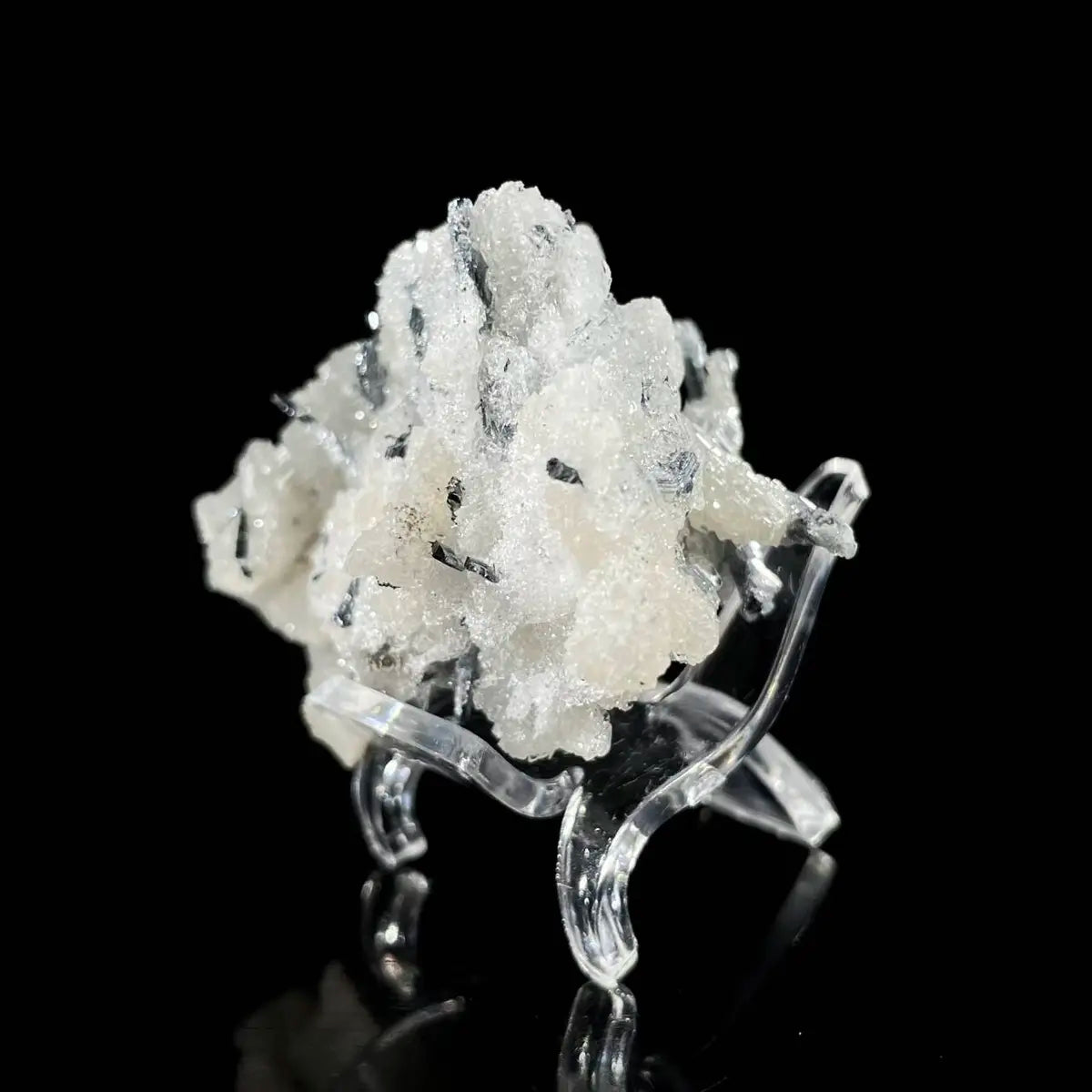 Stibnite with Sphalerite Association Crystal Cluster | Natural Sulfide Mineral Specimen from Guizhou, China | 35 g | 6*4*3.5 cm