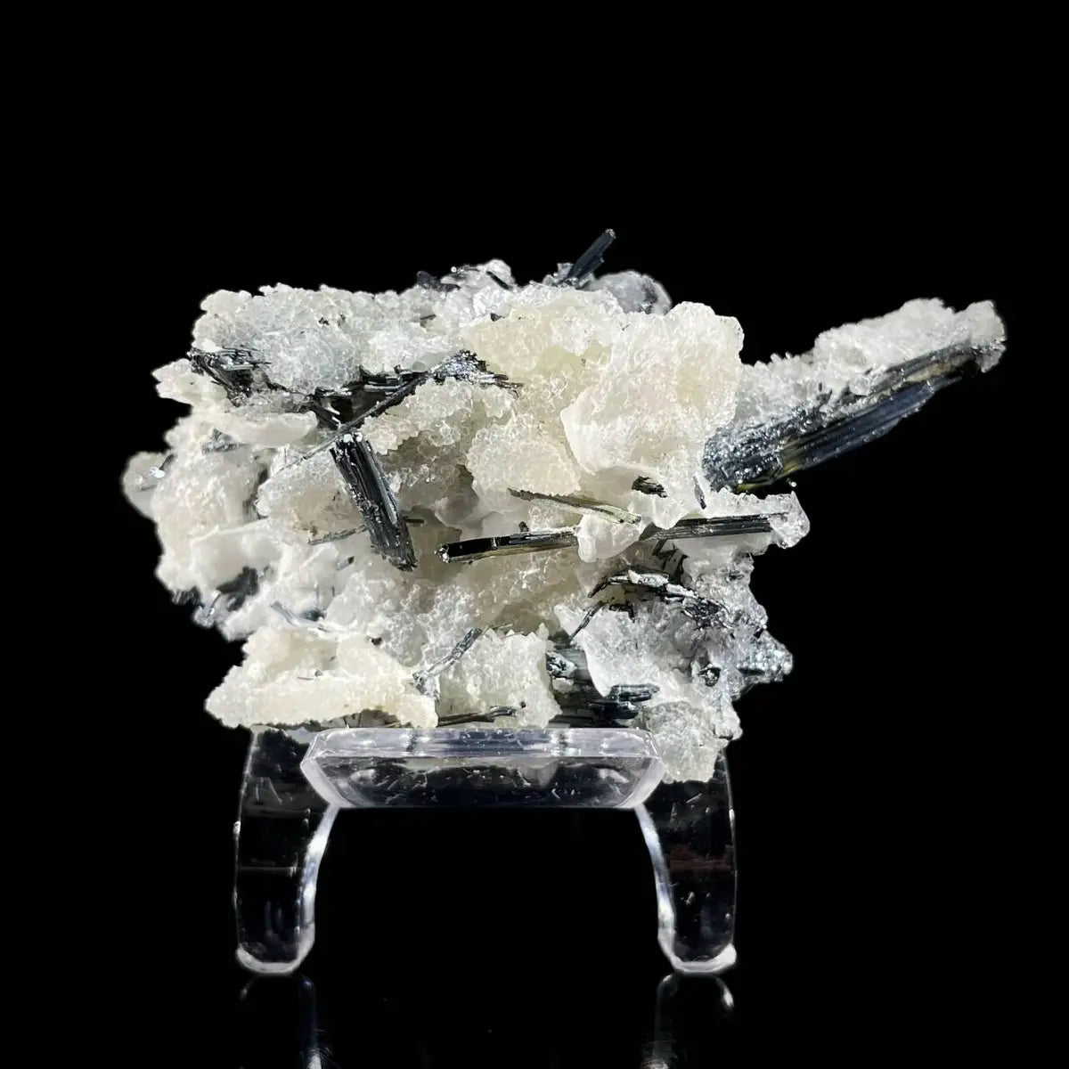 Stibnite with Sphalerite Association Crystal Cluster | Natural Sulfide Mineral Specimen from Guizhou, China | 75 g | 8*4.5*4.5 cm