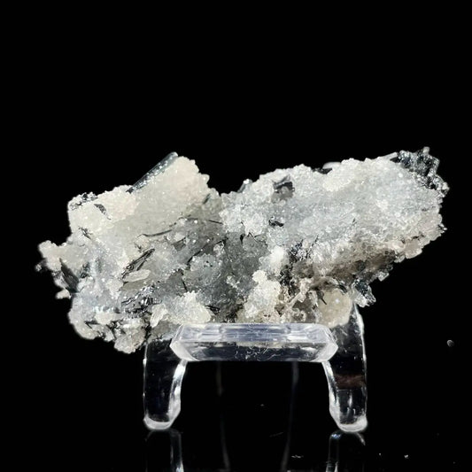 A866-Stibnite with Sphalerite Association Crystal Cluster | Natural Sulfide Mineral Specimen from Guizhou, China | 22 g | 5.5*2.5*3 cm