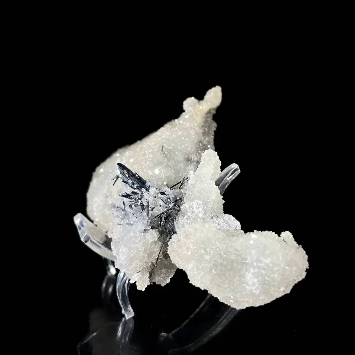 Stibnite with Sphalerite Association Crystal Cluster | Natural Sulfide Mineral Specimen from Guizhou, China | 157 g | 13*7*2 cm
