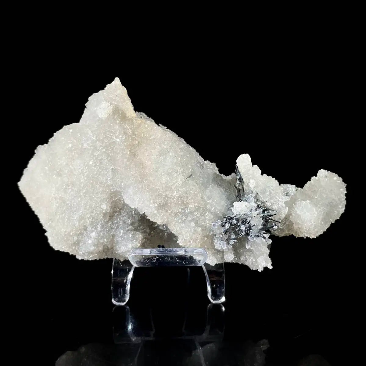 Stibnite with Sphalerite Association Crystal Cluster | Natural Sulfide Mineral Specimen from Guizhou, China | 157 g | 13*7*2 cm