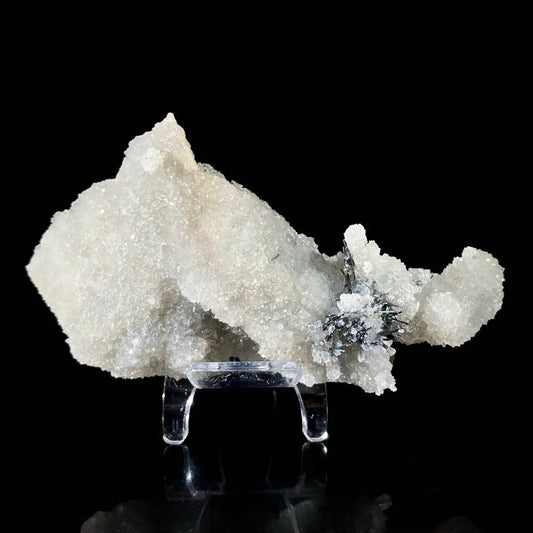 A868-Stibnite with Sphalerite Association Crystal Cluster | Natural Sulfide Mineral Specimen from Guizhou, China | 157 g | 13*7*2 cm
