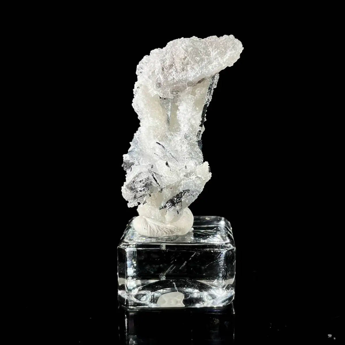Stibnite with Sphalerite Association Crystal Cluster | Natural Sulfide Mineral Specimen from Guizhou, China | 18 g | 5.5*2*3.5 cm