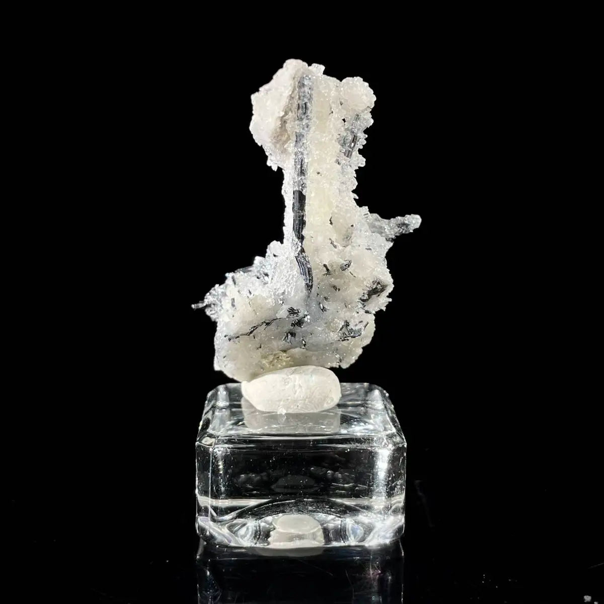 Stibnite with Sphalerite Association Crystal Cluster | Natural Sulfide Mineral Specimen from Guizhou, China | 18 g | 5.5*2*3.5 cm