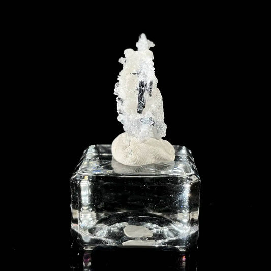 A870-Stibnite with Sphalerite Association Crystal Cluster | Natural Sulfide Mineral Specimen from Guizhou, China | 3 g | 3*2*1.5 cm