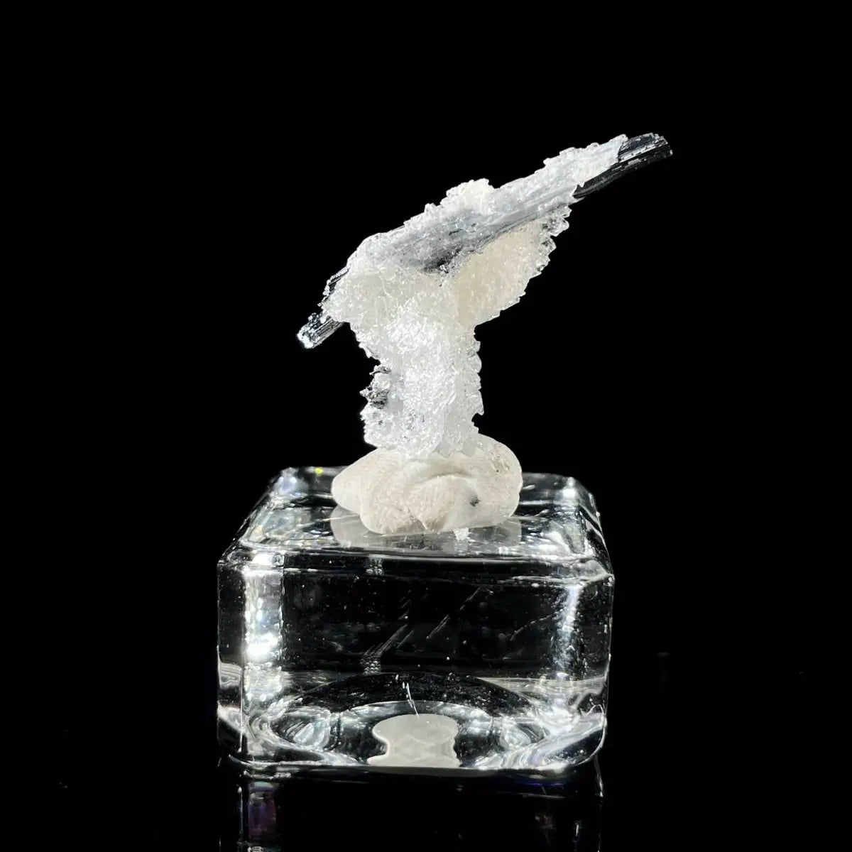 Stibnite with Sphalerite Association Crystal Cluster | Natural Sulfide Mineral Specimen from Guizhou, China | 3 g | 3*2*1.5 cm