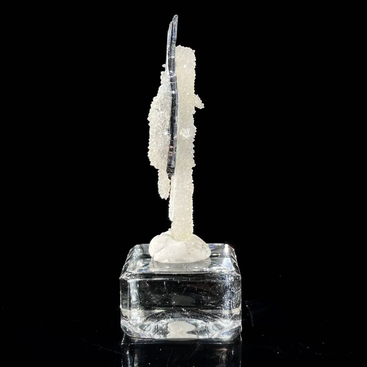 Stibnite with Sphalerite Association Crystal Cluster | Natural Sulfide Mineral Specimen from Guizhou, China | 6 g | 5*1*0.5 cm